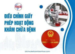Điều chỉnh giấy phép hoạt động khám chữa bệnh