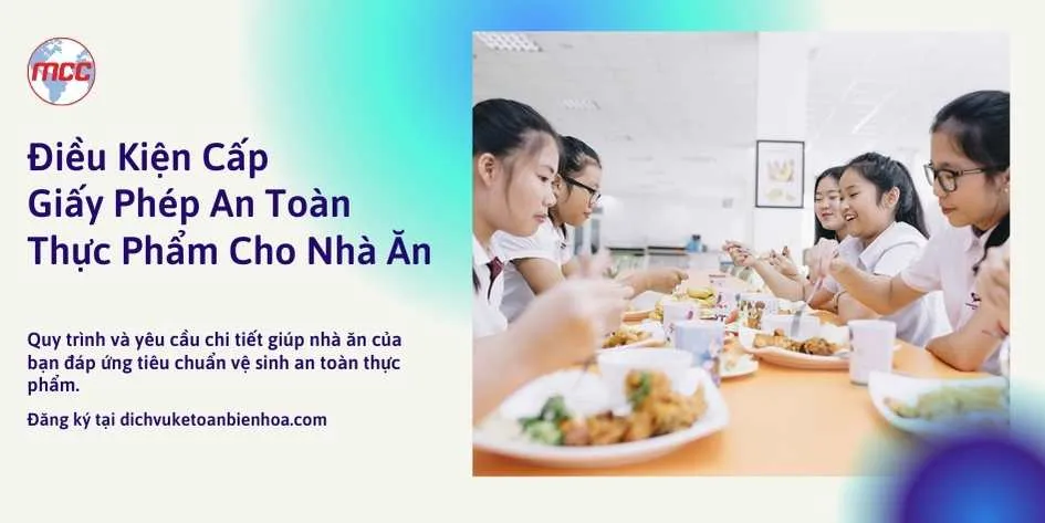 Điều kiện cấp giấy phép an toàn thực phẩm cho nhà ăn