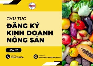 Thủ tục đăng ký kinh doanh nông sản