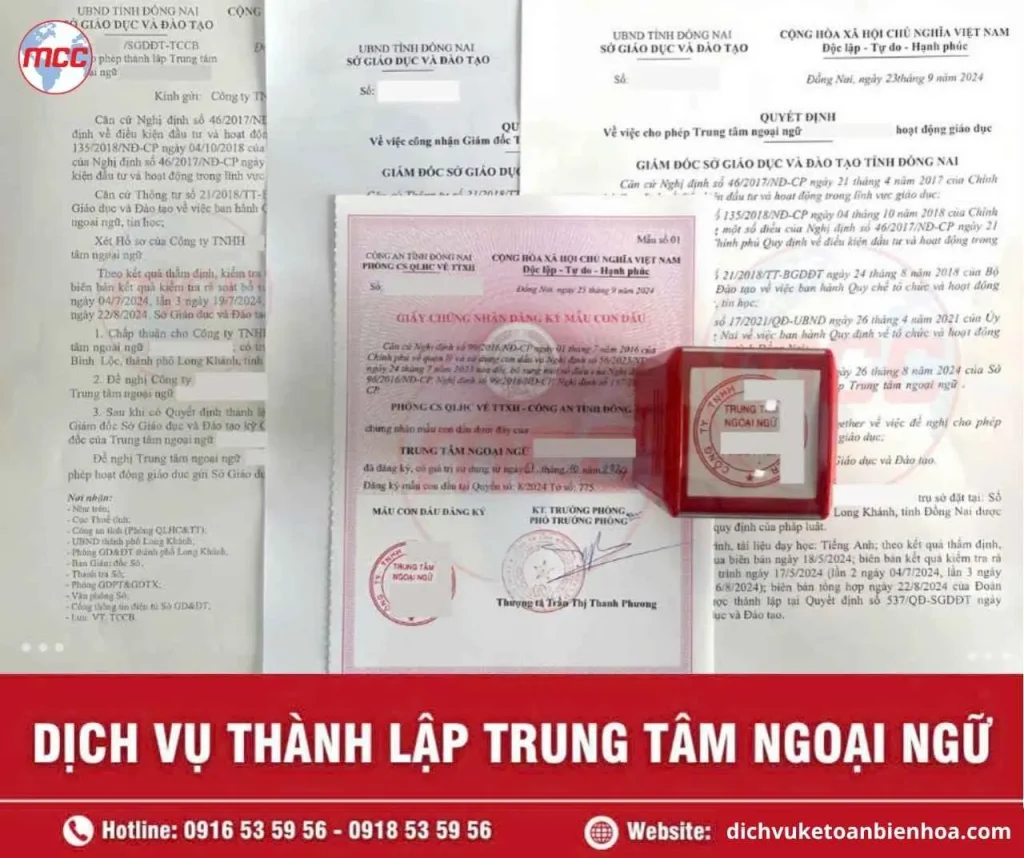 Dịch vụ thành lập trung tâm ngoại ngữ