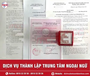 Dịch vụ thành lập trung tâm ngoại ngữ