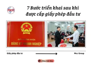 7 Bước triển khai không thể bỏ qua sau khi được cấp giấy phép đầu tư