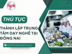 Thu tuc thanh lap trung tam day nghe