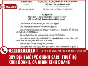 Quy định thuế hộ kinh doanh